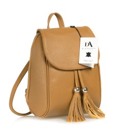 Rucsac dama din piele naturala DiAmanti Giuseppe Maro Coniac Deschis